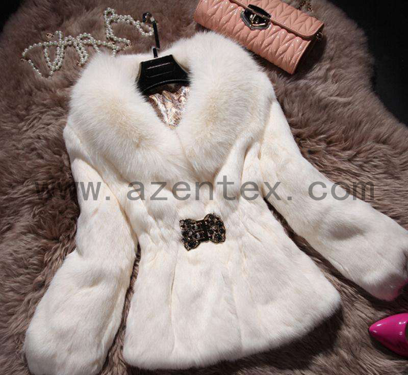 rabbit fur coat